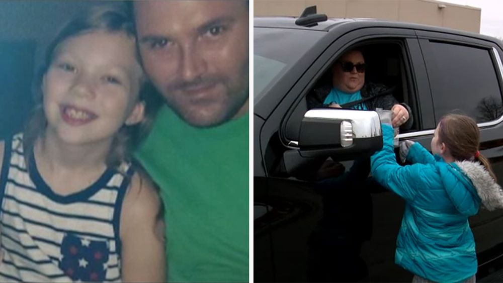 Girl holds bake sale to fund funeral for dad who died tragically