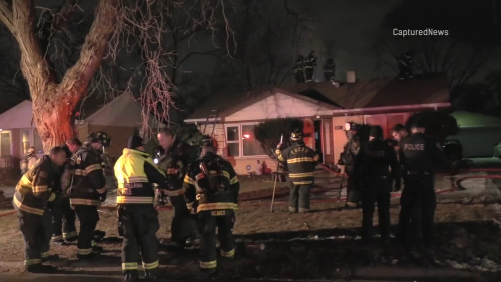 South Holland fire Firefighters pull man from burning home on East
