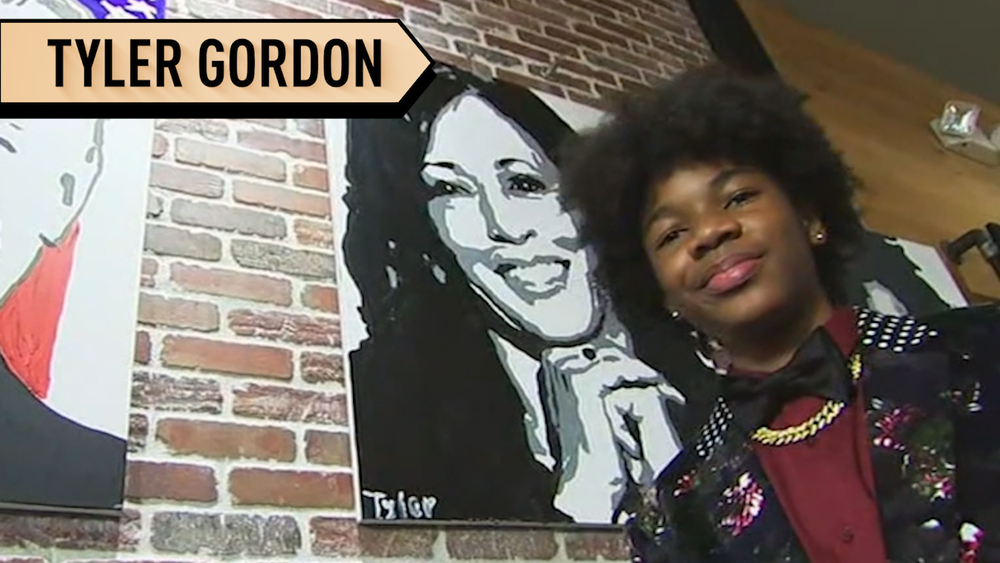 Teen artist gains recognition from Kamala Harris