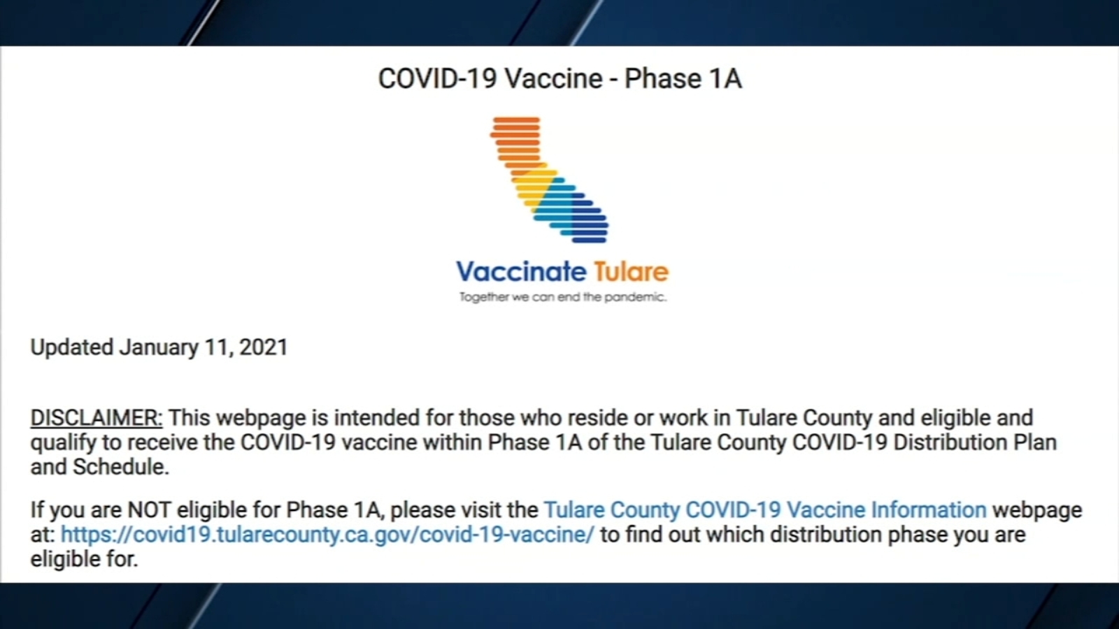 Tulare County health officials to fix loophole that led to ineligible ...