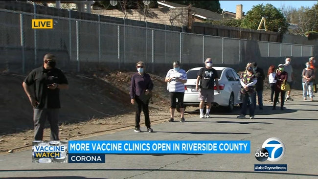 COVID-19 vaccine supply 'extremely limited' in Riverside County - ABC7