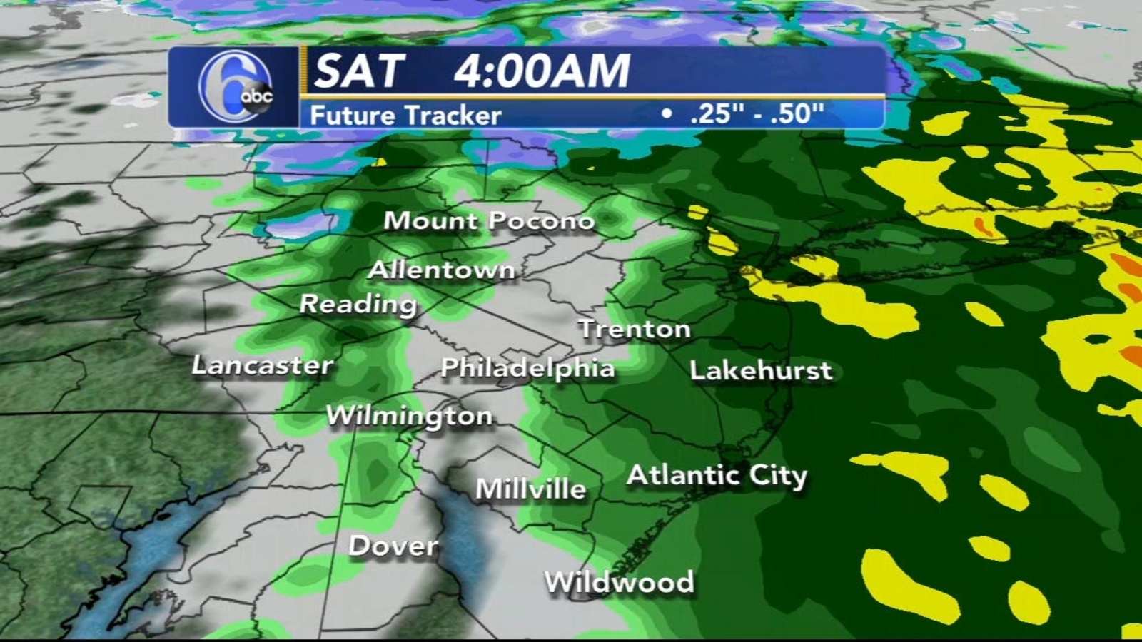 Meteorologist Adam Joseph with AccuWeather on Action News at 11 6abc