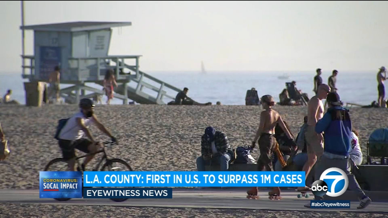 Los Angeles becomes 1st US county to surpass 1M COVID cases