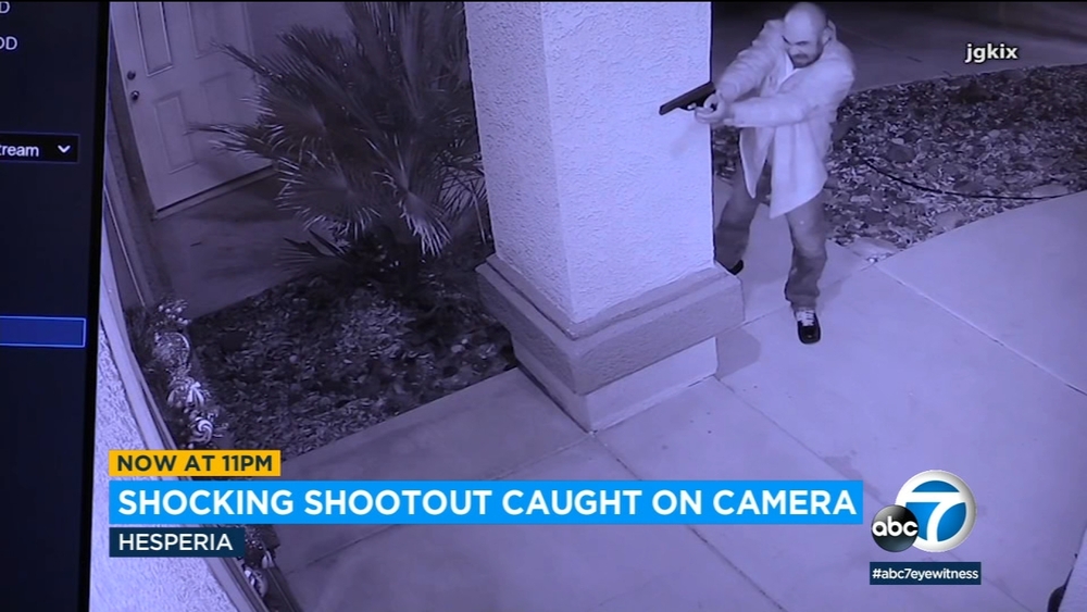 Hesperia homeowner exchanges gunfire with intruder