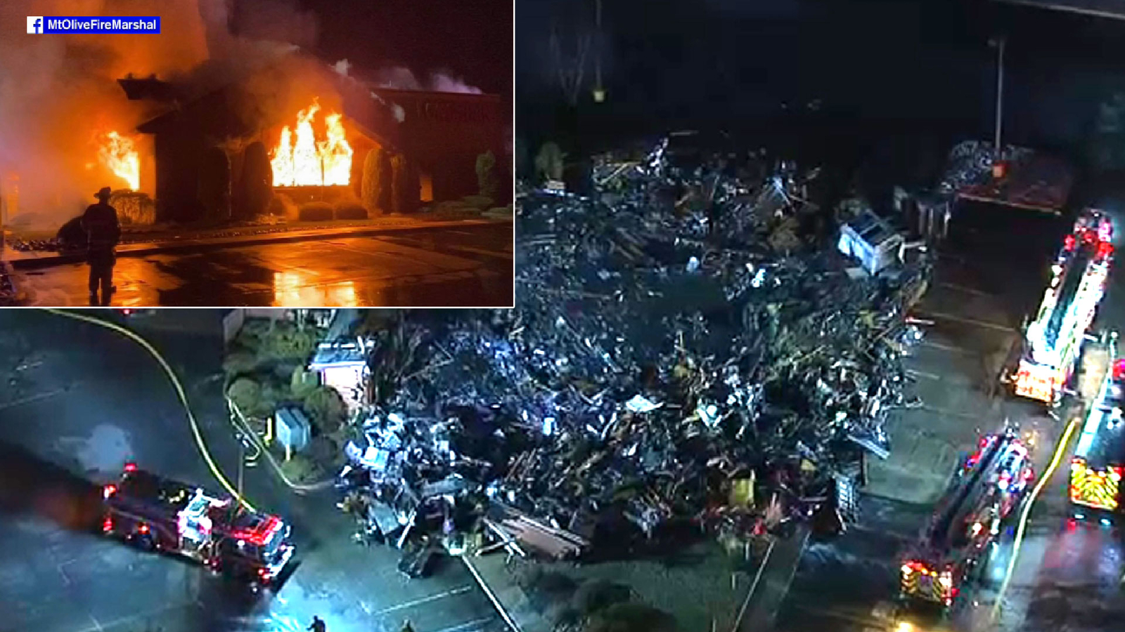 Mount Olive fire: Firefighters hurt battling steakhouse restaurant blaze in New Jersey - Vimarsana News