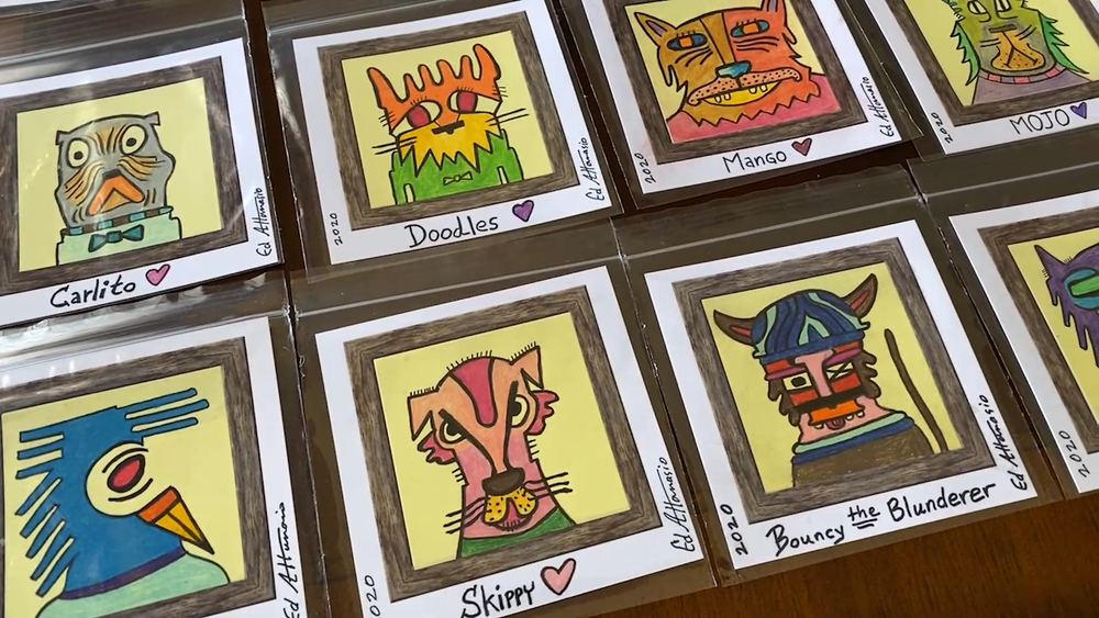 Post-it note art raises money for animal shelters