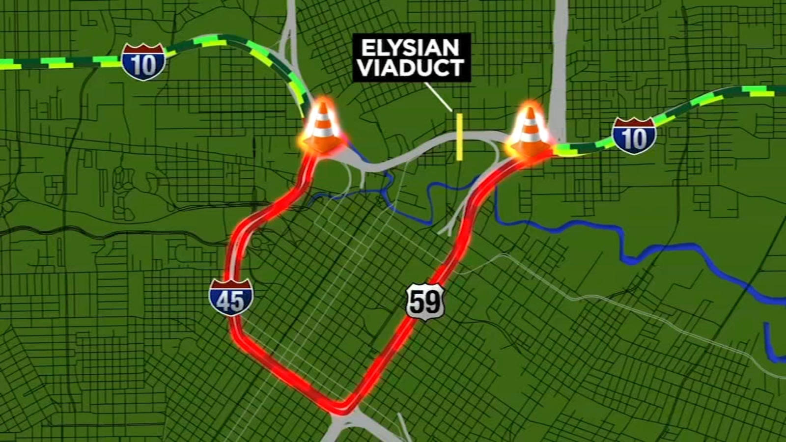 Houston traffic alert: I-10 East shut down for Elysian Viaduct Bridge work - Vimarsana News