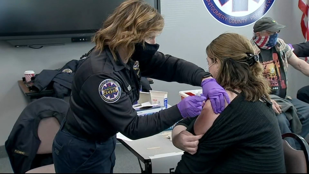 First responders get vaccinated in Montgomery County