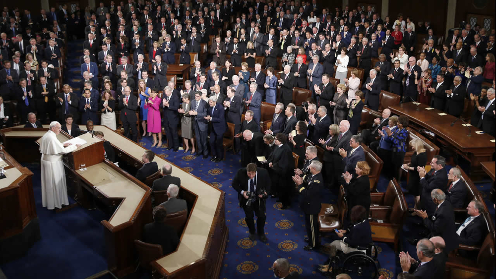 Pope Francis urges Congress to embrace immigrants